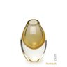 Gota Baixa Âmbar com Ouro Murano Cristais Cadoro - 1
