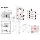 Ver imagem 4 de Quarto de Bebê Completo com Berço Americano 3 em 1 Ternura Multimóveis Mp4647 Branco
