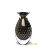 Vaso Gota 3 Tela Preto com Ouro Murano Cristais Cadoro - 1