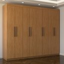 Ver imagem 6 de Guarda-roupa Casal Nirvana 8 Portas 4 gavetas Cinamomo - Panorama Móveis