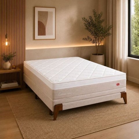 Cama Box Casal Essenza By Herval Yescasa Bege