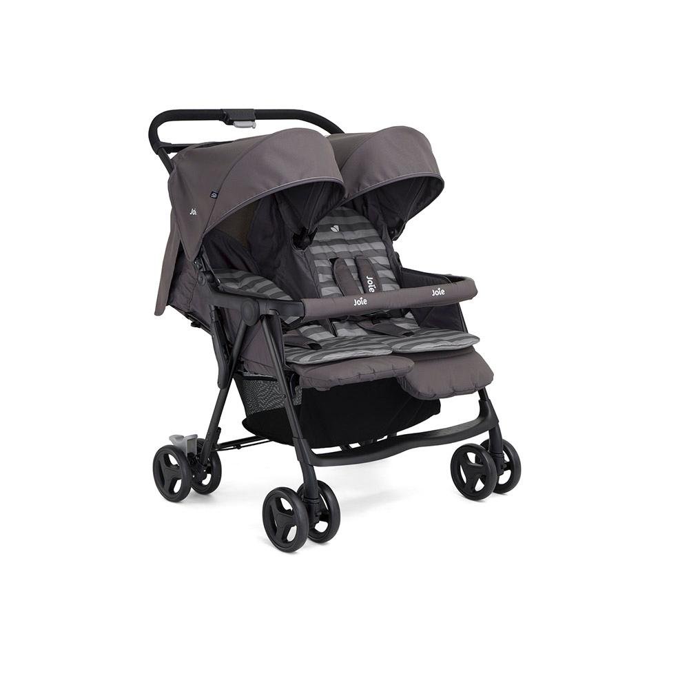 Carrinho de Bebê Gêmeos Aire Twin 0 a 15kg Cinza Dark Pewter Joie - 2