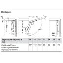 Ver imagem 4 de Articulador para Porta Basculante Free Space 1.11 Modelo D 225-650mm Antrácito Hafele 01 Conjunto
