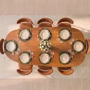 Ver imagem 2 de Mesa de Jantar Mesa Orgânica 8 Lugares MDF Eva Yescasa Cinamomo