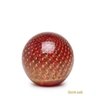 Peso Tela Bola Vermelho com Ouro Murano Cristais Cadoro - 1
