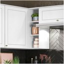 Ver imagem 2 de Armário Aéreo 94 Cm 01 Porta Americana Henn Branco Hp