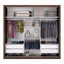 Ver imagem 2 de Guarda Roupa Casal Bahia 3 Portas de Correr e 4 Gavetas Cor Branco