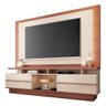 Estante Home P/tv 70’’ 2,1m Hb Móveis Palazzo Nat/off Whi - 2