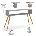 Ver imagem 5 de Kit Aparador com Mesa de Centro Mônaco Pés Palito L03 Cinza - Lyam Decor Mônaco & Cannes
