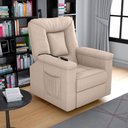 Ver imagem 3 de Poltrona do Papai Reclinável Elétrica Porshe Matrix Cor:suede Bege