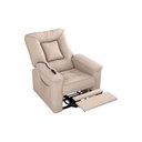 Ver imagem 2 de Poltrona do Papai Reclinável Elétrica Porshe Matrix Cor:suede Bege