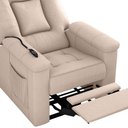 Ver imagem 5 de Poltrona do Papai Reclinável Elétrica Porshe Matrix Cor:suede Bege