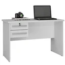Ver imagem 1 de Mesa de Computador Byte Escrivaninha 2 Gavetas Valdemóveis Cor Branco