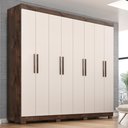 Ver imagem 1 de Guarda-Roupa Casal Lisboa 8 Portas 4 Gavetas com Pés
