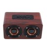 Caixa de Som Mini Bluetooth Madeira Portátil USB - 1