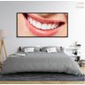 Quadro Odontologia Decorativo Consultório Sorriso 130x60 Moldura Preta 2x2 - 5