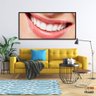 Quadro Odontologia Decorativo Consultório Sorriso 130x60 Moldura Preta 2x2 - 6