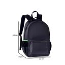 Ver imagem 3 de Mochila Minimalista Preta Resistente com Divisórias 17l