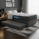 Ver imagem 1 de Cama Box + Colchão Espuma D60 Double Face Comfort Force Probel com Auxiliar Solteiro 88cm