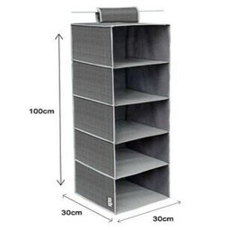 SAPATEIRA DE GUARDA ROUPA ARMARIO CABIDE ORGANIZADOR 5 PRATELEIRAS MULTIUSO CLOSET - 3