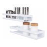 Prateleira Utensílios Cozinha Temperos Branca Brilho 30cm - 2