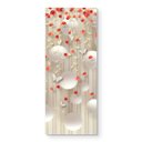 Ver imagem 1 de Adesivo de Porta - Rosas e Bolas 3D Dekalque 103x213