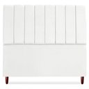 Ver imagem 5 de Cabeceira Queen 160 Cm com Frame Carla Suede Branco Artte