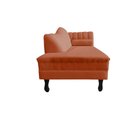 Ver imagem 5 de Recamier Decorativo Divã Amsterdã 187cm Lado Esquerdo Veludo Terracota