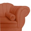 Ver mais imagens de Recamier Decorativo Divã Amsterdã 187cm Lado Esquerdo Veludo Terracota