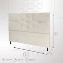Ver imagem 3 de Cabeceira Cama Box Casal 140 Cm Camboriú Suede Marrom