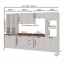 Ver imagem 2 de Cozinha Completa com Tampo e Rodapé 12 Peças 350cm Friz Genialflex