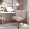 2 Poltronas Alice Decorativa Veludo Rose Gold Sofa Store - 7