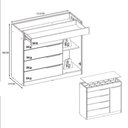 Ver imagem 5 de Cômoda Lume 1 Porta e 5 Gavetas com Porta Jóia D5130 Amêndola Touch