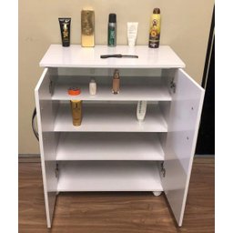 Gabinete Balcão Multiuso Base Toalheiro Porta Escova Shampoo - 7