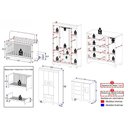 Ver imagem 7 de Conjunto de Quarto Flor 5 Portas 6 Gavetas MDP 122cm Branco