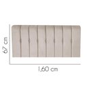 Ver imagem 2 de Painel Estofada Kiara 160cm Queen Size Box Quarto Corino Bege - Gat Magazine
