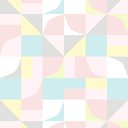 Ver imagem 2 de Papel de Parede Infantil - Formas Abstratas Coloridas Arte Destaque 2 Metros