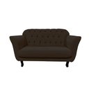 Ver imagem 4 de Kit Namoradeira + 1 Poltrona Decorativa Dália Bouclé Marrom