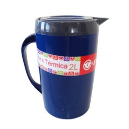 Térmica para Suco Tererê Chá Água Garrafa Jarra 2 Litros Azul Unitermi - 2