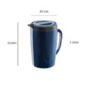 Ver imagem 7 de Térmica para Suco Tererê Chá Água Garrafa Jarra 2 Litros Azul Unitermi