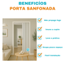 Porta Sanfonada Pvc 0,72x2,10 Multilit Branco - 4