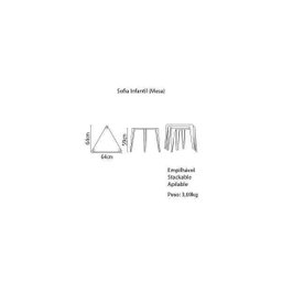 Mesa Infantil Tramontina Sofia Amarela em Polipropileno e Fibra de Vidro - 2