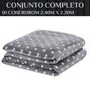 Ver imagem 4 de Cobertor Grosso Coberdrom Romance Queen Size Super Fofinha Petit Poá:cinza