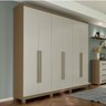 Guarda Roupa Casal 6 Portas em Mdf New Honduras Móveis Rimo - Carvalho/offwhite - 1