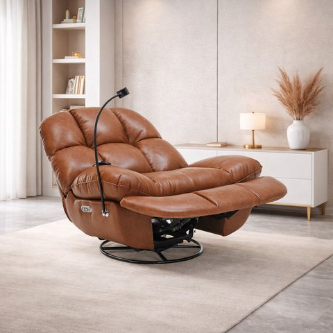 Poltrona do Papai Cinema Elétrica Ottawa Reclinável Massagem Aquecimento Giratória Entrada Usb/usb-c