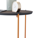 Ver imagem 2 de Mesa de Apoio Lateral Duda Ofertamo Preto/bronze