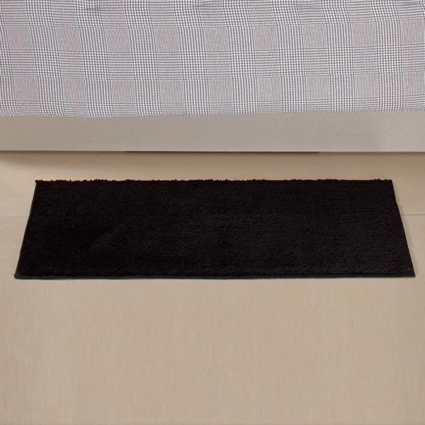 Tapete Retangular Oasis Preto Liso 1,00M x 50cm - 2