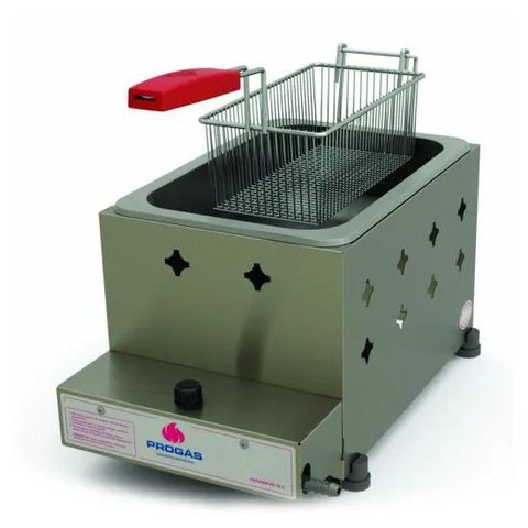 Fritador a Gás Progás Inox 5 Litros com 1 Cesto PR-10G