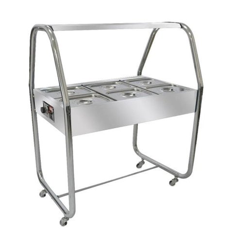 Estufa Venâncio Self Service Quente 6 Cubas Termos Cromada Ea6tc 220v