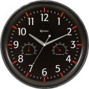 Ver imagem 1 de Relógio Parede 35cm Preto Termômetro Higrômetro Herweg 6812